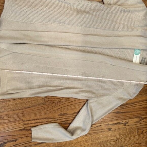 NWT Evolution Women's Lania Textured Cream Cardigan Some Angora SOFT - Picture 11 of 12